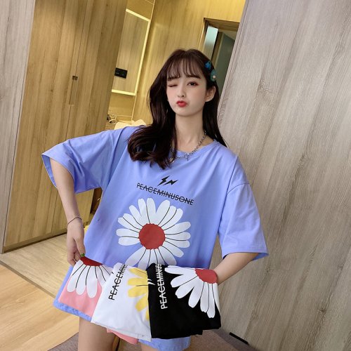 Flowers Casual Short Sleeve 2021-75