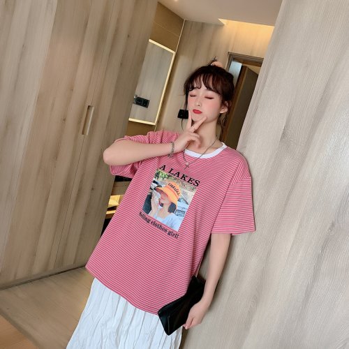 Striped Design Short Sleeve 2021-59