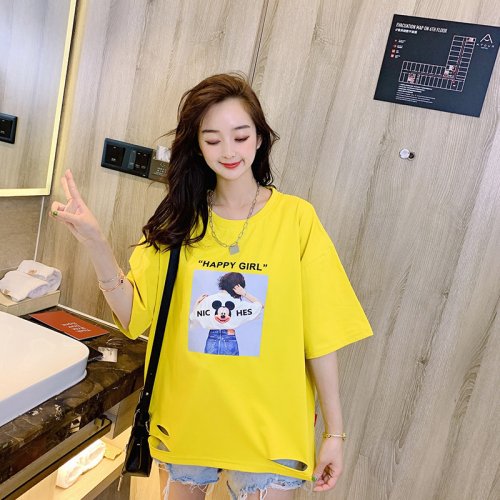 Oversize Mickey pattern Short Sleeve 2021-82