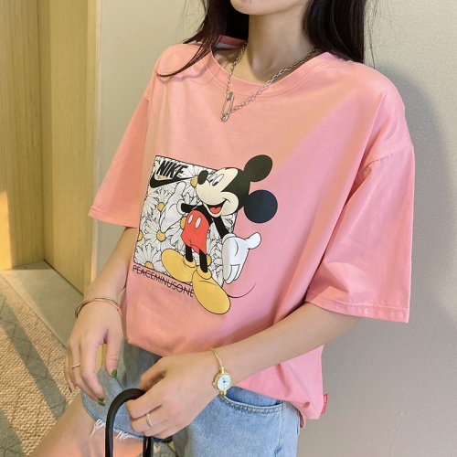 Oversize Mickey pattern Short Sleeve 2021-88