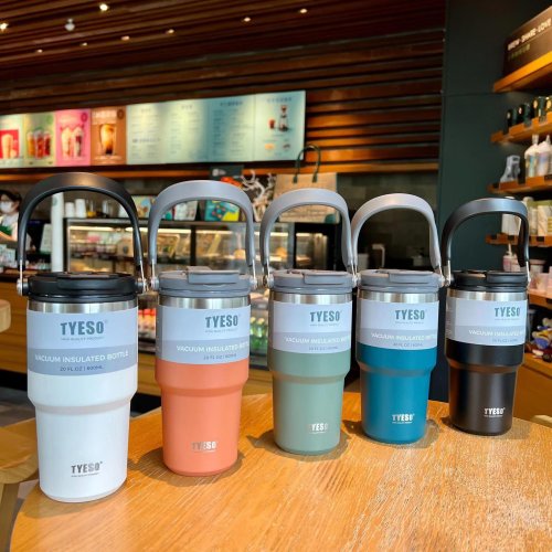 Portable double drink large capacity 304 stainless steel insulated cup drink large capacity 304 stainless steel insulated cup