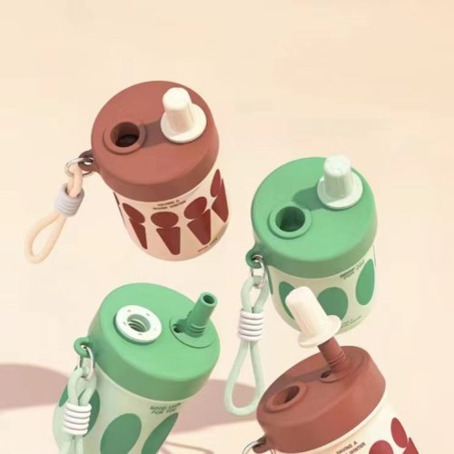 304 stainless steel mug coffee mug with straw