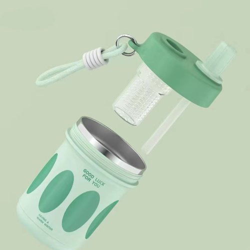 304 stainless steel mug coffee mug with straw