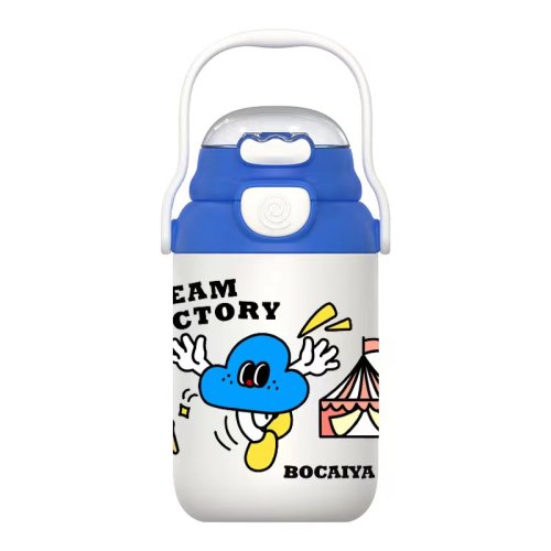 Children's cute portable straw 304 stainless steel water cup