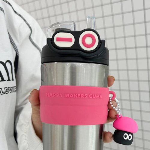 Thermos cup Women's large capacity stainless steel portable tea separation cup