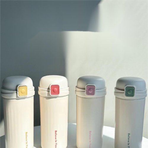 Macaron color 316 stainless steel portable thermos cup