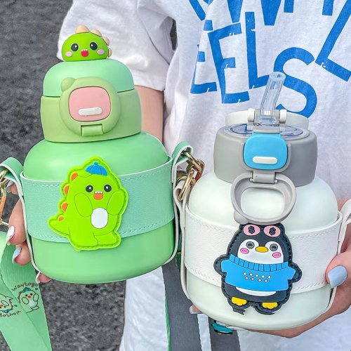 316 stainless steel children's cartoon big belly cup, large capacity insulated cup