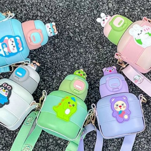 316 stainless steel children's cartoon big belly cup, large capacity insulated cup