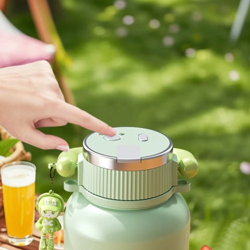 2024 New household portable strong thermal insulation cold juicing cup 316 stainless steel multifunctional ton ton cup