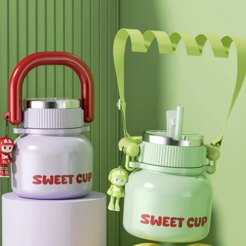 2024 New household portable strong thermal insulation cold juicing cup 316 stainless steel multifunctional ton ton cup