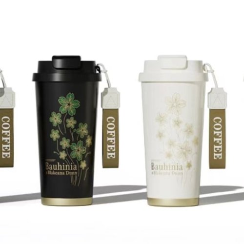 Japanese peacock thermos cup Coffee cup accompanying handle cup girls high appearance level water cup men car stainless steel water cup